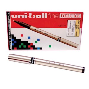 PENS UNIBALL UB177 DELUXE BLACK EA ( LOOSE ) Box
