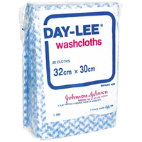Day-Lee Washcloths 32x30 cm., 20/Packet Loose Pack