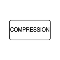 "COMPRESSION" - X-RAY LABEL 500/BOX Box