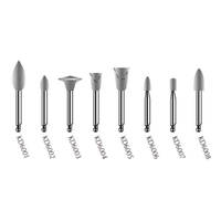 Kenda Ceramic Polishing, No. 6006, 3 x 7mm, Small Point, Right Angle, Grey, 6/Pack Pack