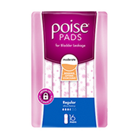Dep Adult Care Poise, Light, Super Absorbency, 16/Pack, 6 Packs/Carton Carton