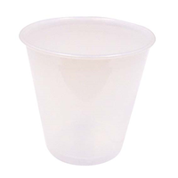 Livingstone Polypropylene Plastic Drinking Cup, 104ml, CafE/Bar Type, Disposable, Recyclable, 100/Sleeve, 25 Sleeves/Carton
