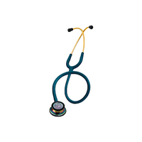 3M Littmann® Classic III Stethoscope, Adult and Peadiatric Chest Piece, Rainbow-Finish, Caribbean Blue Tube, 69cm, Each Each