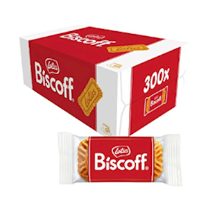Lotus Biscoff Classic Biscuits, Individually Wrapped, 300 Pieces/Pack