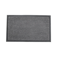 Mattek Floor Mat Ribbed Polypropylene Rubber Back, 400 x 700mm, Black, Each Each