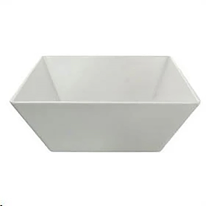 Melamine Bowl, 240(L) X 240(W) X 100(H) mm, Square, White, Each Each