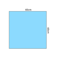Multigate Protex Drapes, 60 x 60cm, Sterile, Blue Colour, 100/Carton Carton