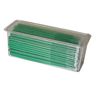 Trollstick Microbrushes, Green, 100 Vials/Pack Pack