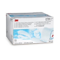 3M Kind Removal Silicone Tape, 25mm x 1.37m, Blue, Single Patient Use, 100 Pieces/Box Box