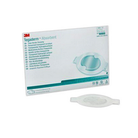 3M Tegaderm Transparent Acrylic Dressing, Absorbent, Small Oval, 7.6 x 9.5cm, 5/Box Box