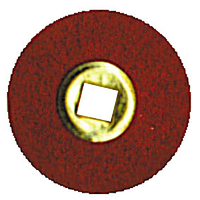 Moore's Paper Disc Brass Centre, Adalox Fine, 1/2 Inch, 50/Pack Pack