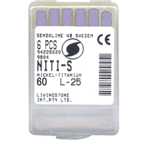 Ni-ti S Files 25mm #60 6/bx Cc Box