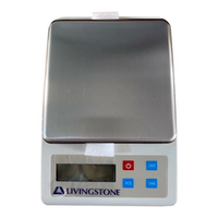 Livingstone Portable Scale, 5200 Grams Capacity, 1 Gram Readability, 140 x 135mm Stainless Steel Pan, Each Each