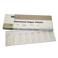 Diadent Absorbent Paper Points, ISO Size No. 60, Biodegradable, Sterile, Blue, 200/Cell Pack Pack