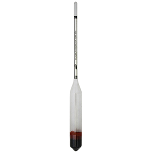 Livingstone Baume Hydrometer, 0 to 10, 300mm, Glass, Each Each