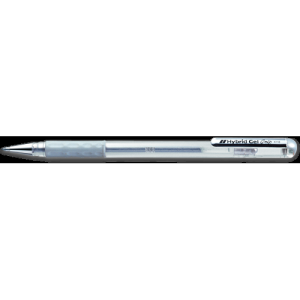 PENTEL HYBRID ROLLER SILVER PEN 12/BX Box