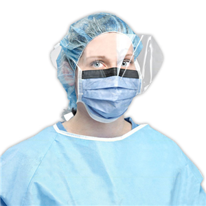Primagard 160 N95/P2 Face Mask Particulate Respirator, LEVEL 3 Barrier, Anti-Fog with Visor Tie Back Non-Therapeutic use, Indigo, 25/Box Box