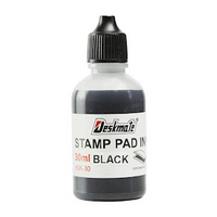 Deskmate Stamp Pad Refill Ink 30ml - Black Each (Refill ink for item PPAD4INKED) Each