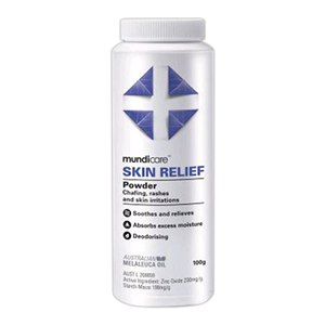Out of Date, Mundicare Medicated Foot Rash Relief Powder, 100 grams,EA, Original Unopened Condition, Price Discounted, While Stocks last Each