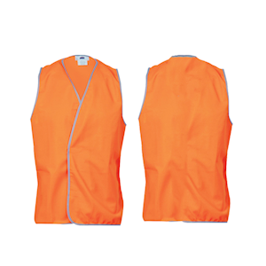Livingstone High Visibility Safety Vest, Day Use, Small, Orange, Each Each