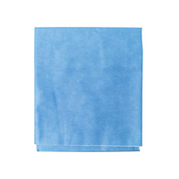 Softmed Sterilisation Wrap, 47GSM, 76 x 76cm, 100pct PP, Two Layers, Lightweight, Lint Free, Single-use, Blue/White, 2/Pack 72 Wraps/Carton Carton