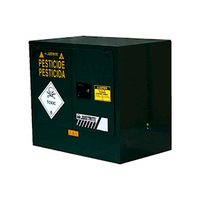 Pesticide Storage Cabinet 2shelves 1 Door,140l,800x595x465mm Each