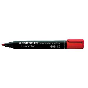 Staedtler 3529 Permanent Marker, Bullet Point, 2mm, Black, 10/Box Box