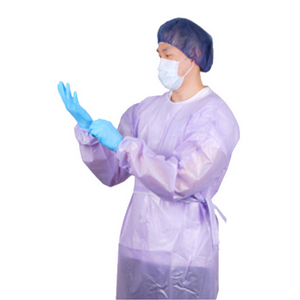 Liv Oncology Gown with Tie, Elastic Cuff, AAMI Level 2, 126 x 130cm, Purple, 1/Pack, 100/Carton Carton