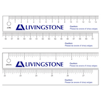 Livingstone Paper Tape Measure, 70cm x 2.5cm, 128 GSM Art Paper, Disposable, 500/Bundle, 1,000 (2 Bundles/Bag), 10,000 (10 Bags)/Carton Carton