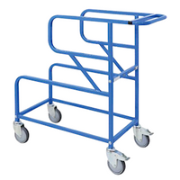 MHA Twin Offset Tub Order Picking Trolley, Without Tub, 1050 X 450 X 1300mm, 250Kg Capacity, Each Each