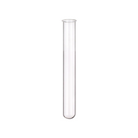 Test Tube, Glass 18 x150mm with Rim and White Writing Panel, 100/Box Box