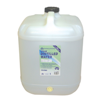 Livingstone Distilled Demineralised Water, 20 Litres, with Free Tap Attached Under The Cap, Each Each