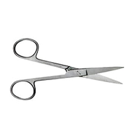 Livingstone Nurses Surgical Dissecting Scissors, 10cm, 22grams, Sharp/Sharp, Straight, Stainless Steel, Each Each